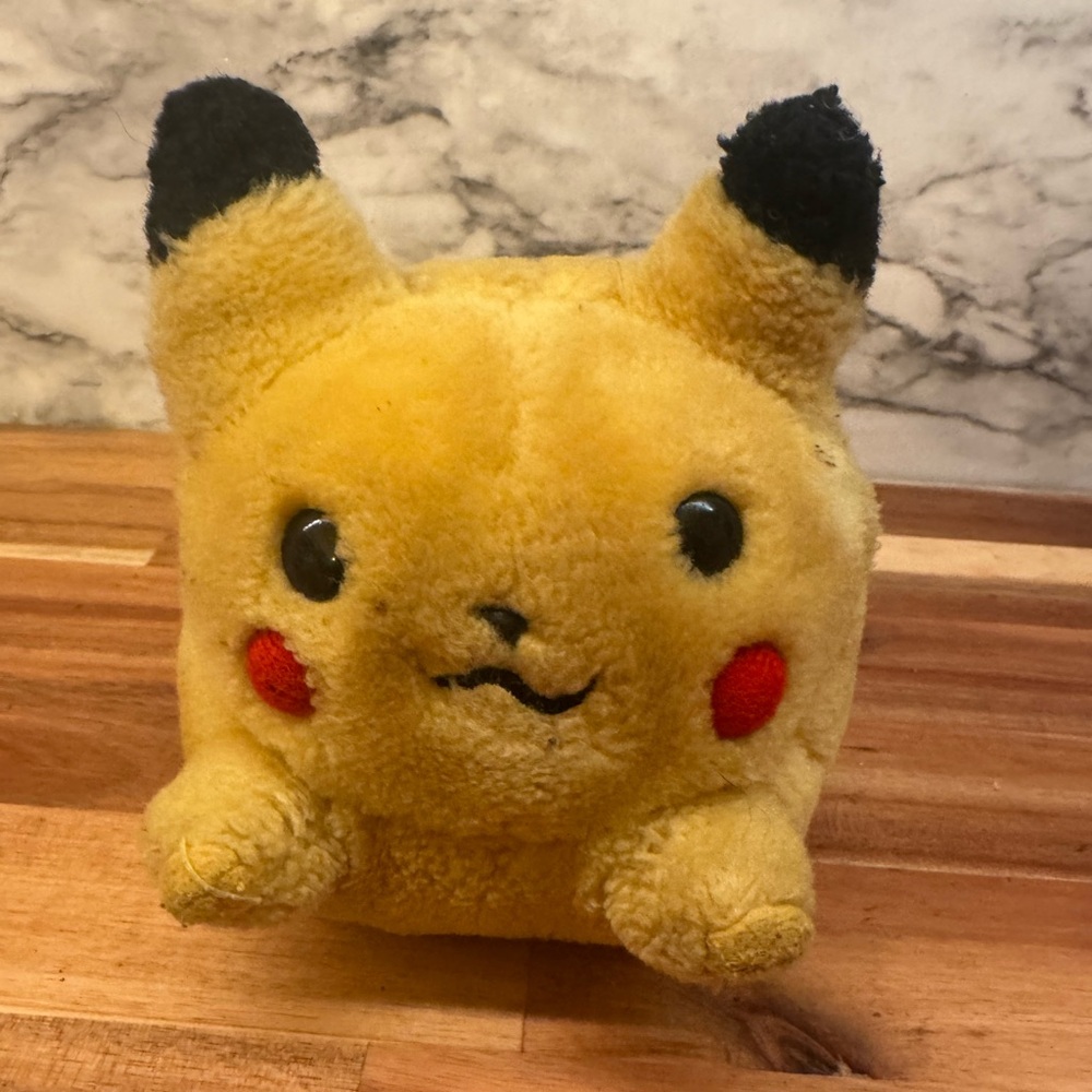 Small Vintage Pikachu Plush stuffed animal ball